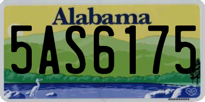 AL license plate 5AS6175