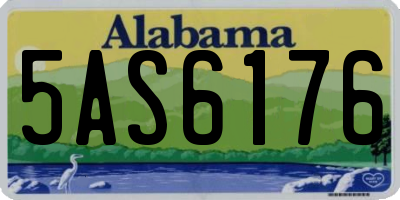 AL license plate 5AS6176