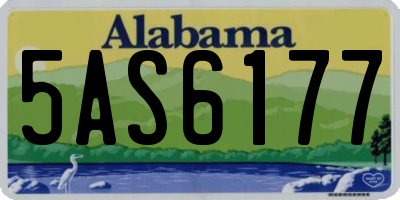 AL license plate 5AS6177