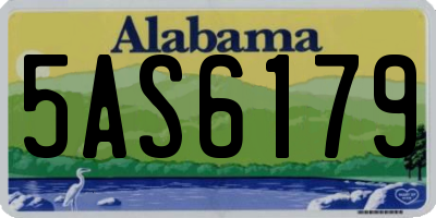 AL license plate 5AS6179