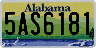 AL license plate 5AS6181