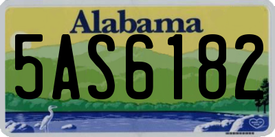 AL license plate 5AS6182