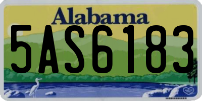 AL license plate 5AS6183