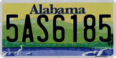 AL license plate 5AS6185