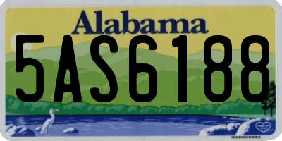 AL license plate 5AS6188
