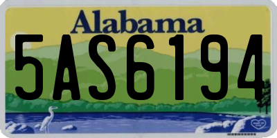 AL license plate 5AS6194