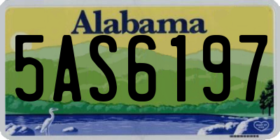 AL license plate 5AS6197
