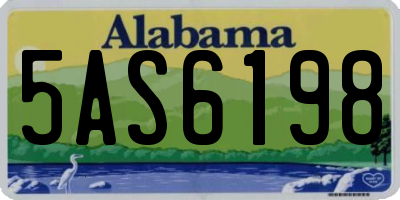 AL license plate 5AS6198