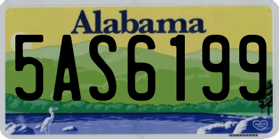 AL license plate 5AS6199