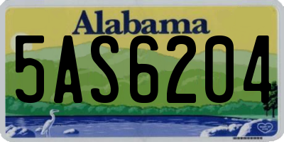AL license plate 5AS6204