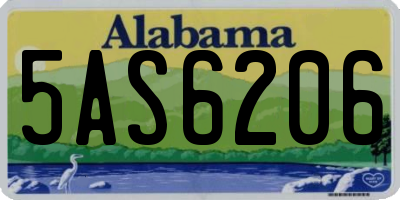 AL license plate 5AS6206