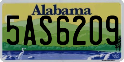 AL license plate 5AS6209