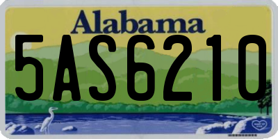 AL license plate 5AS6210