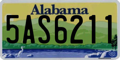 AL license plate 5AS6211
