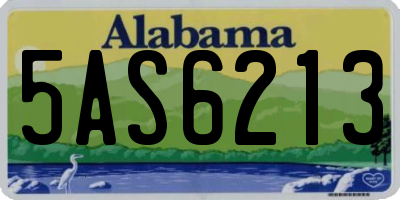 AL license plate 5AS6213