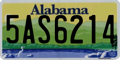 AL license plate 5AS6214