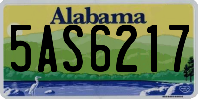 AL license plate 5AS6217