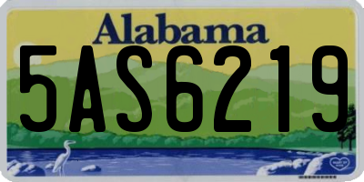 AL license plate 5AS6219
