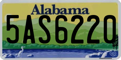 AL license plate 5AS6220
