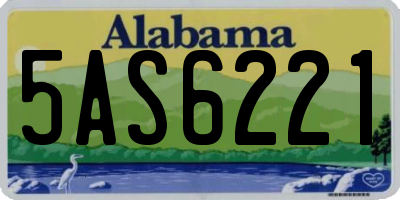 AL license plate 5AS6221