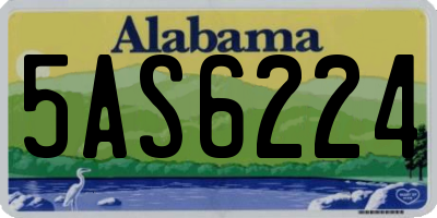 AL license plate 5AS6224