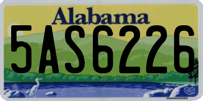 AL license plate 5AS6226