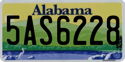 AL license plate 5AS6228