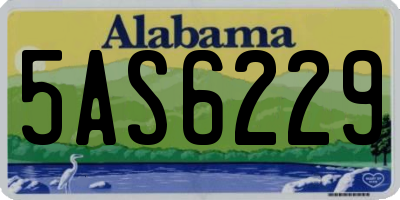 AL license plate 5AS6229