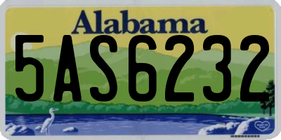 AL license plate 5AS6232