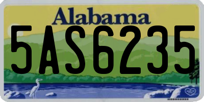 AL license plate 5AS6235