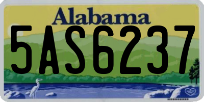 AL license plate 5AS6237