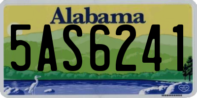 AL license plate 5AS6241