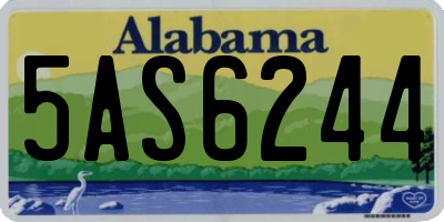 AL license plate 5AS6244
