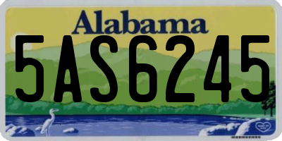 AL license plate 5AS6245