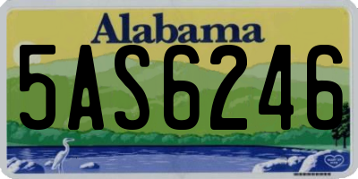 AL license plate 5AS6246