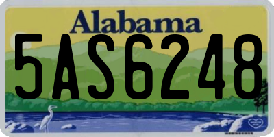 AL license plate 5AS6248