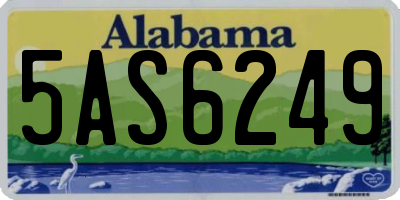 AL license plate 5AS6249