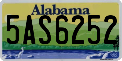 AL license plate 5AS6252