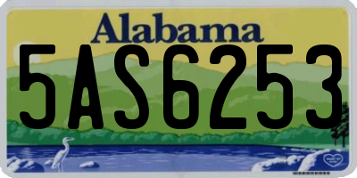 AL license plate 5AS6253