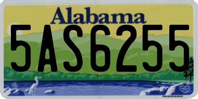 AL license plate 5AS6255