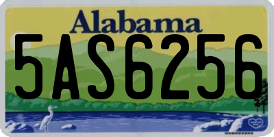 AL license plate 5AS6256