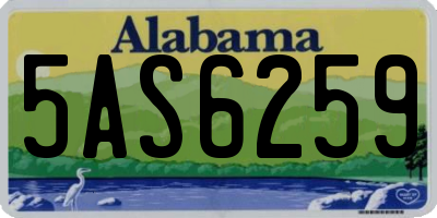 AL license plate 5AS6259