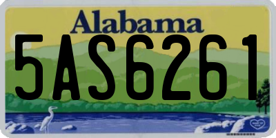 AL license plate 5AS6261