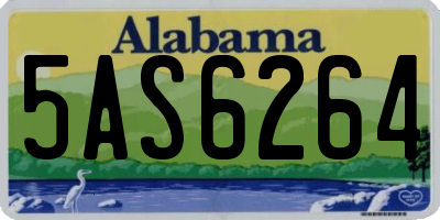 AL license plate 5AS6264