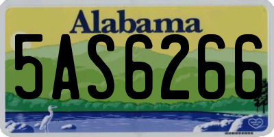 AL license plate 5AS6266