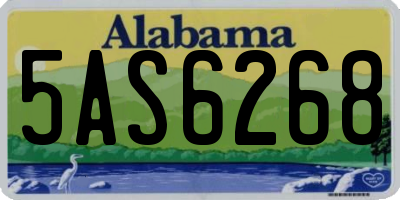 AL license plate 5AS6268
