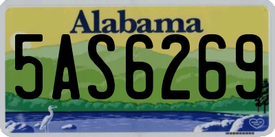 AL license plate 5AS6269