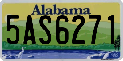 AL license plate 5AS6271