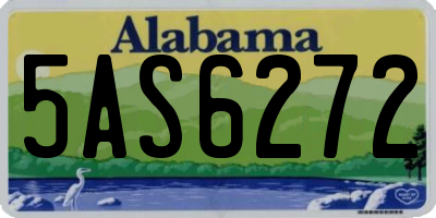 AL license plate 5AS6272