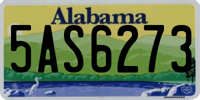 AL license plate 5AS6273